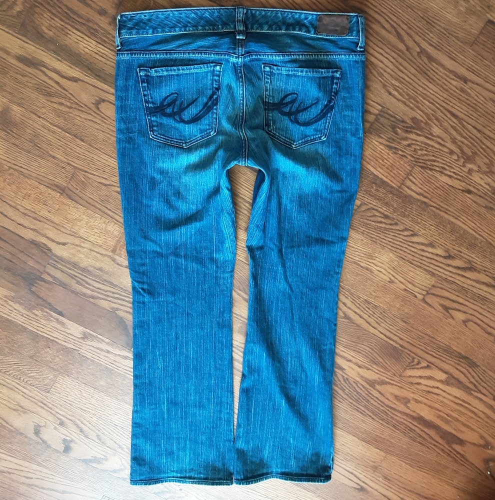 Express Jeans Boot Cut Size 12 Distressed EUC - Picture 4 of 11